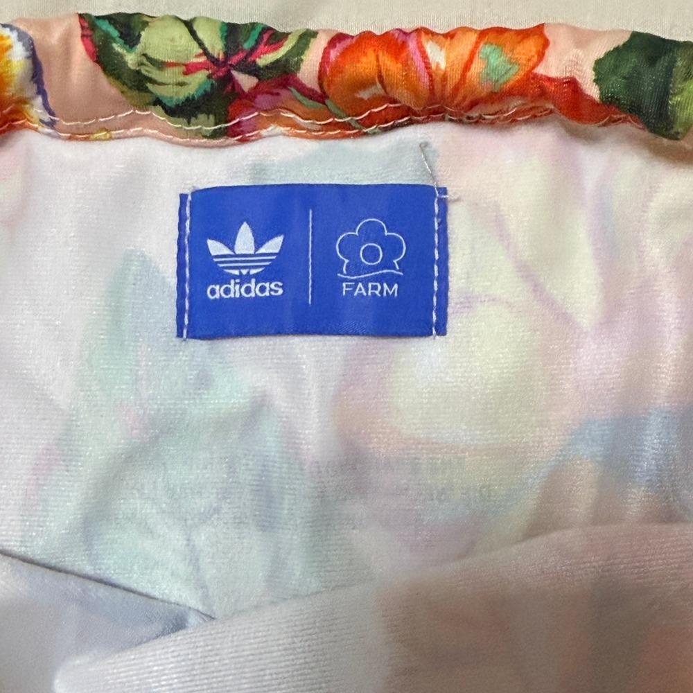 FARM Rio X Adidas Floralita Pink Floral Gym Sack / Backpack / Bag‎ 17.5" x 13.5" - Picture 8 of 14